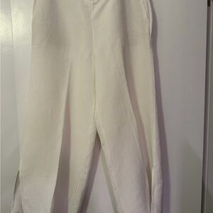 J. Jill Cream Linen Trousers